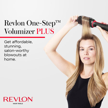 REVLON One-Step Volumizer Hair Dryer and Styler, 2.8 in Barrel, Black