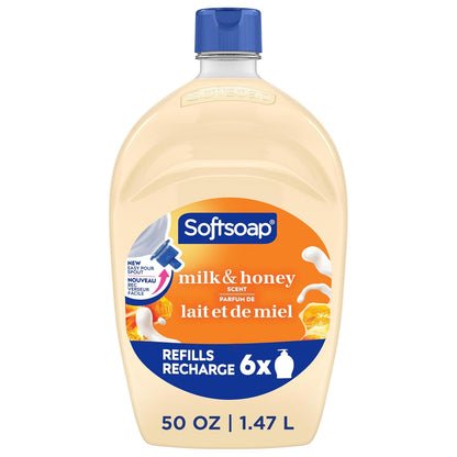Softsoap Antibacterial Liquid Hand Soap, White Tea & Berry Scent, 50 fl oz