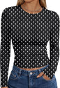 Trendy Queen Womens Long Sleeve T Shirts Fall Fashion Basic Y2K Tops 2026