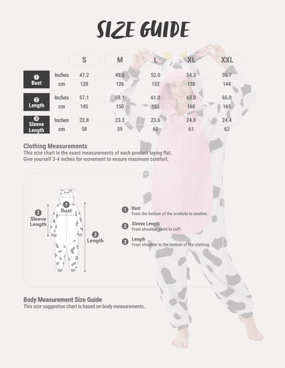 Spooktacular Creations Halloween Dalmatian Dragon Cow Costume, Animal Costume Hooded Jumpsuit for Halloween Cosplay Party