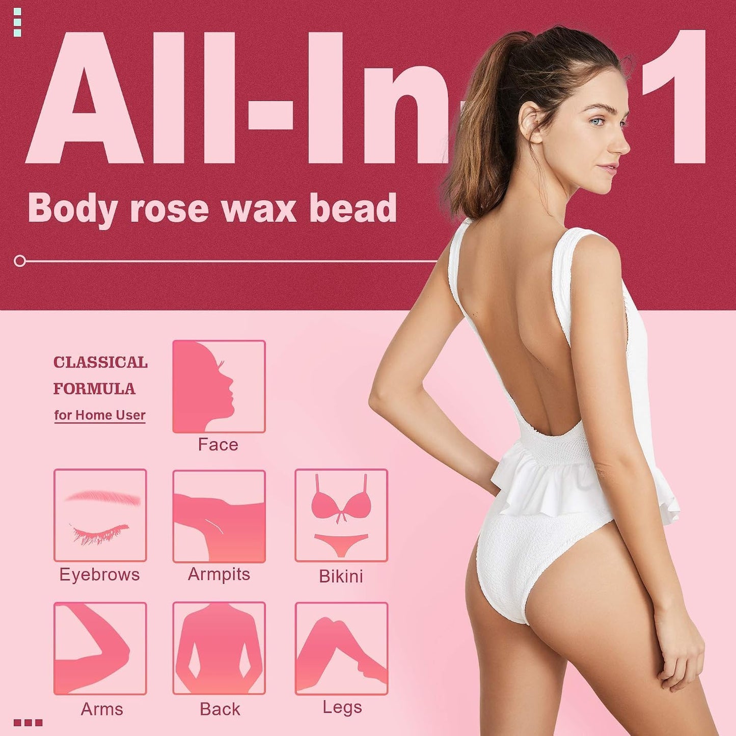 Ajoura 1 lb Hard Wax Beads for Hair Removal, Chamomile Wax Beans, Blue