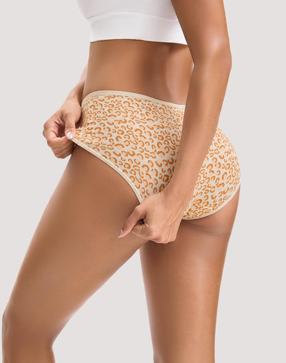 INNERSY Womens Underwear Cotton Hipster Panties Regular & Plus Size 6-Pack