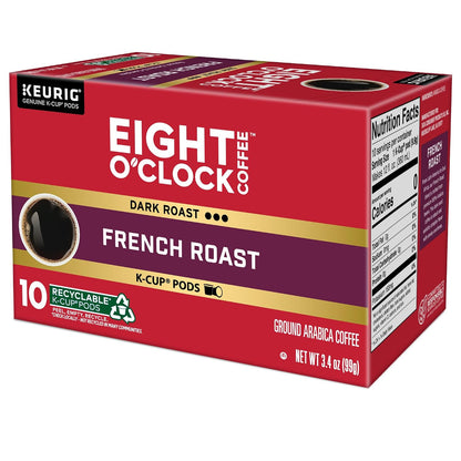 Eight O'Clock Coffee Hazelnut, Single-Serve Keurig K-Cup Pods, Flavored Medium Roast Coffee Pods, 96 Count