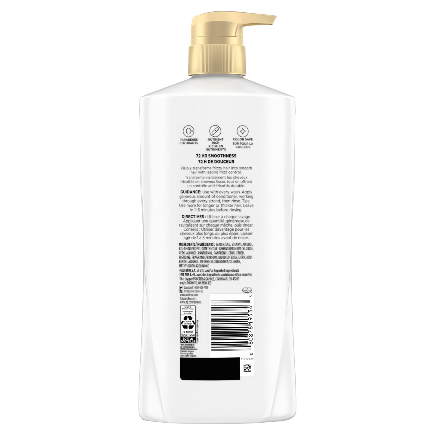 Pantene Shampoo & Conditioner Set, Daily Moisture Renewal - Pro-V Nutrients for Dry, Color-Treated, Straight to Curly Hair, 72-Hour Hydration & Softness, 52.8 Oz Total + Miracle Rescue Shot (0.5 Oz)