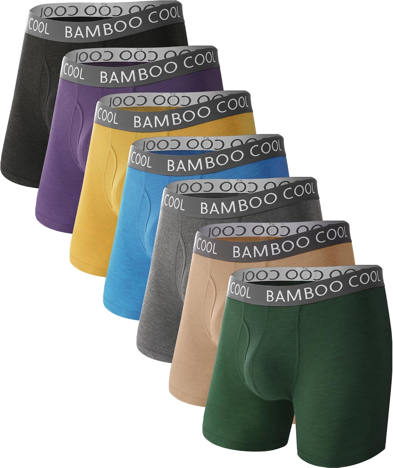 BAMBOO COOL Ultra Soft & breathable Mens Underwear Boxer Briefs Pack