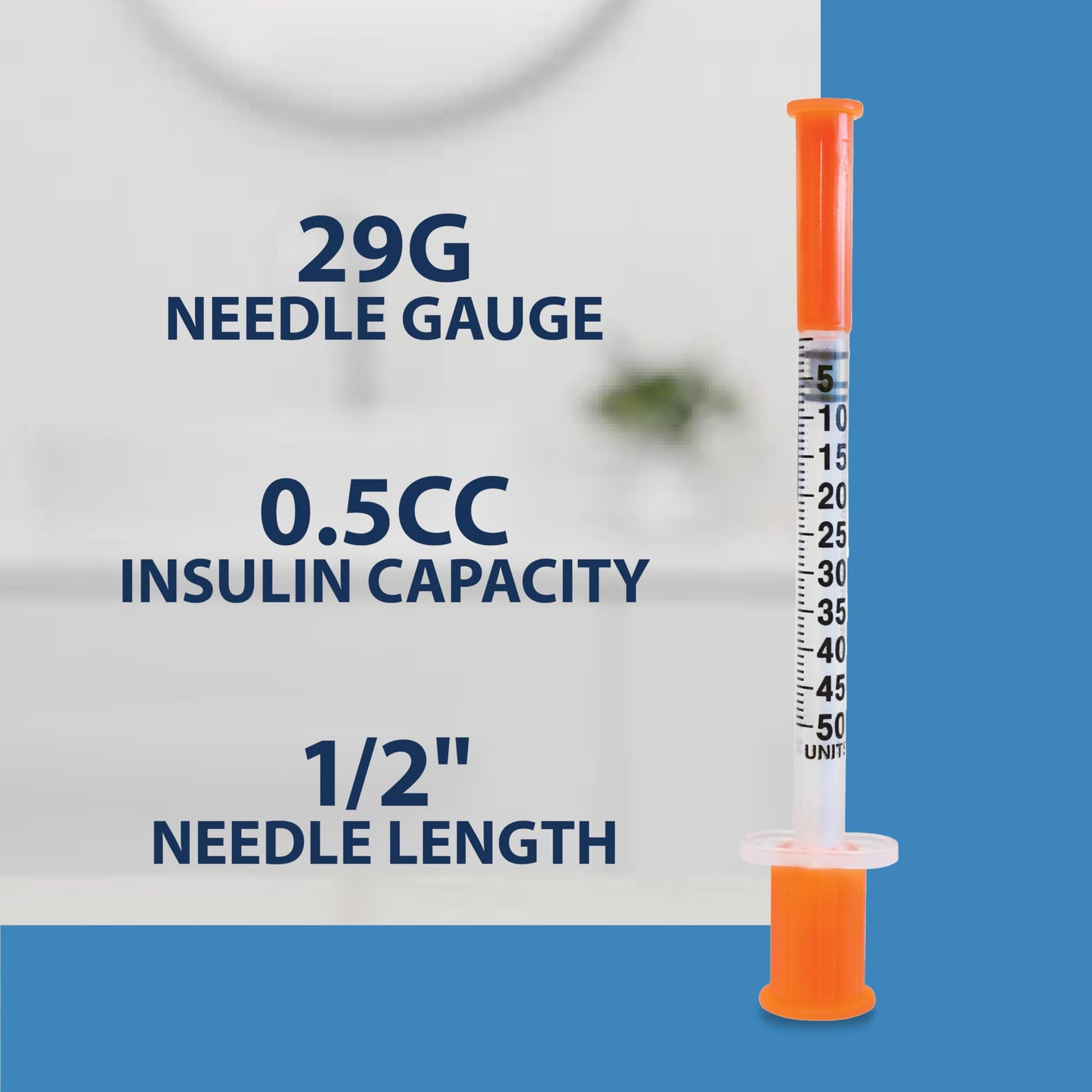 TRUEplus Single-Use Insulin Syringes, 31G, 0.3cc, 5/16 Inch, 100 Count