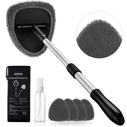 AstroAI 21" Extra-Long Windshield Cleaner Tool & Car Interior Detailing Kit