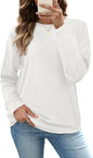 RUMIA Women's Crew Neck Sweatshirt Long Sleeve Tops for Women Fall Clothes