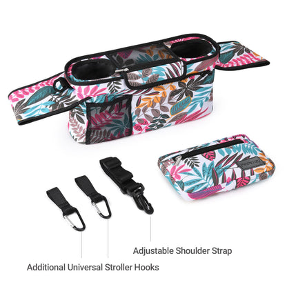 Momcozy Universal Stroller Organizer with Insulated Cup Holder