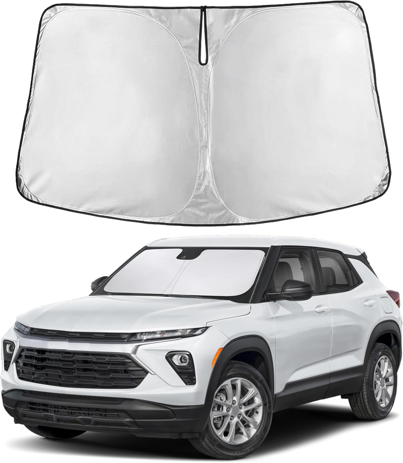 Autovir Windshield Sun Shade, 2017-2026 Tesla Model 3 & Y, 280T Visor Shade