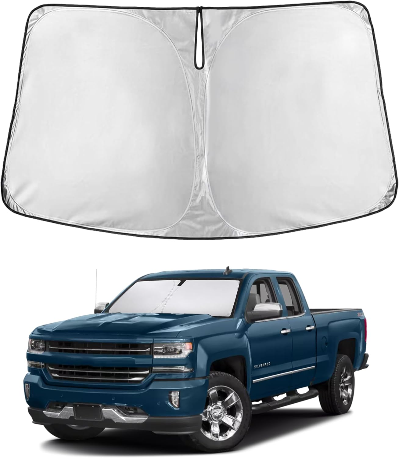 Econour Car Windshield Sun Shade, Front Window Sun Blocker for SUVs,Sedan