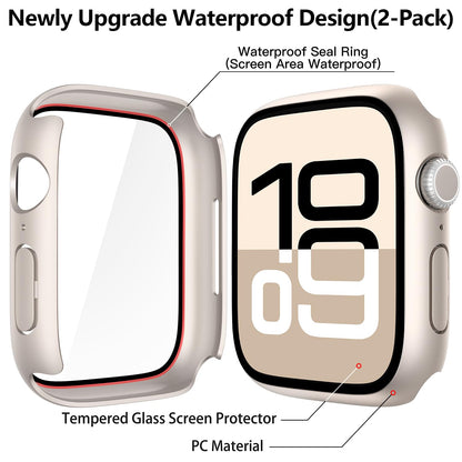 Misxi 2-Pack Waterproof Case for 46mm Apple Watch Series 11/10
