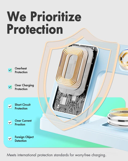 GETPALS Wireless Charger iPhone Charging Station for Apple Multiple Devices