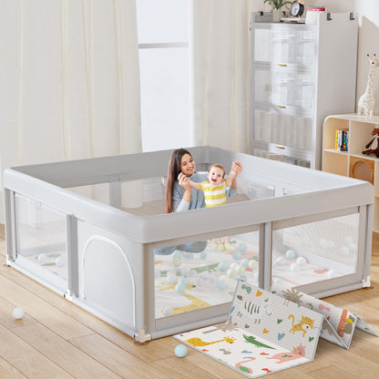 Hiaksedt Baby Playpen 50x50 Inch, Play Pens for Babies and Toddlers