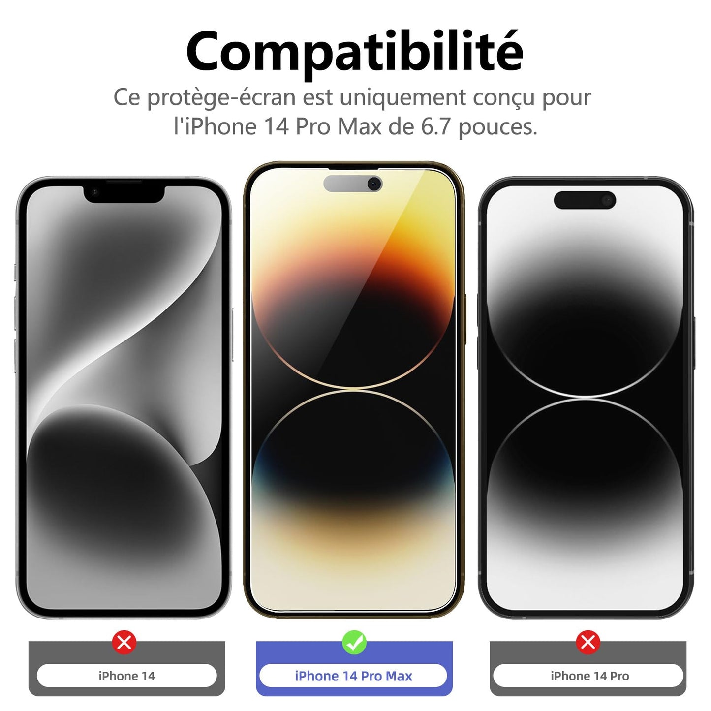 NEW'C for iPhone 17, iPhone 17 Pro, iPhone 16 Pro Screen Protector