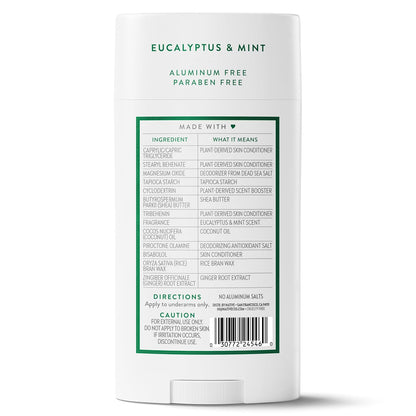 Native Aluminum Free Deodorant, Ocean & Timber, Large Size Stick, 72 Hour Odor Control, for Women & Men, Contains Naturally Derived Ingredients, 3.1 oz
