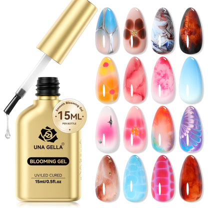 UNA GELLA 15g Nail Glue for Press On Nails with 20ml Nail Glue Remover Kit
