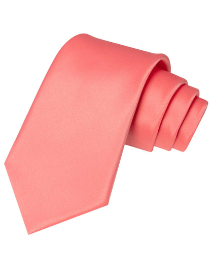 JEMYGINS Solid Color Tie Mens Necktie for Business and Wedding