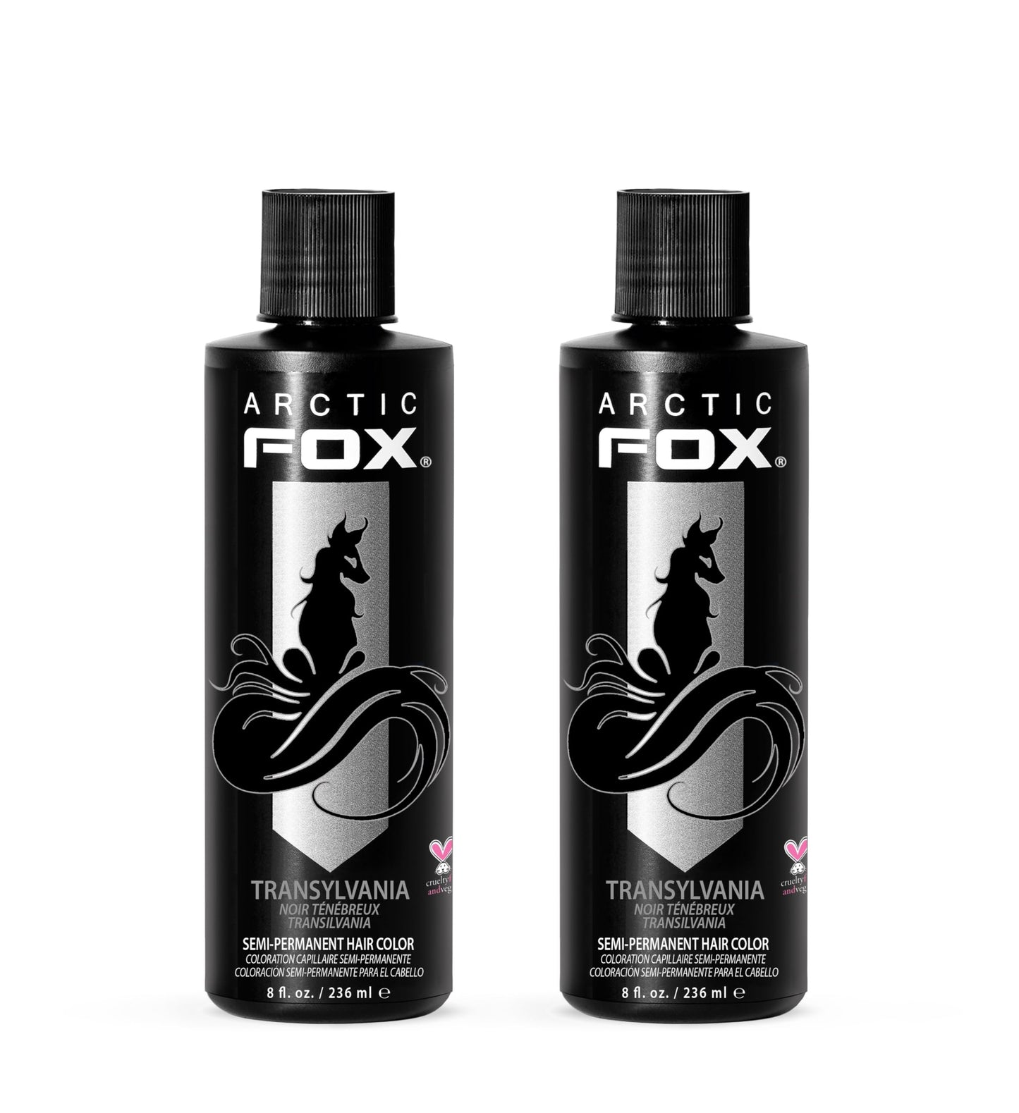 ARCTIC FOX Semi-Permanent Hair Dye - Sunset Orange, Vegan - 2 x 8 oz