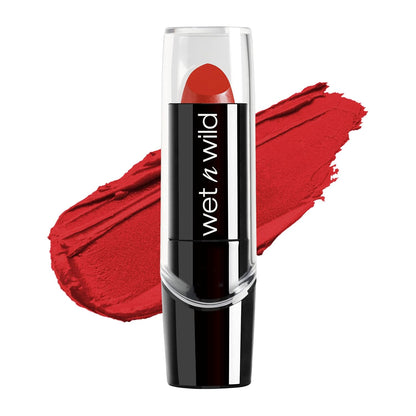 wet n wild Silk Finish Lipstick, Hydrating Rich Buildable Lip Color, Formulated with Vitamins A,E, & Macadamia for Ultimate Hydration, Cruelty-Free & Vegan - A Short Affair