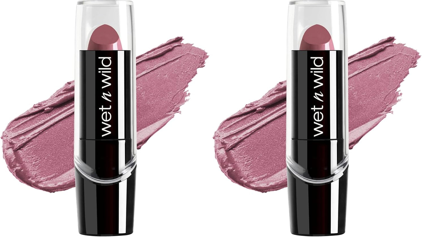 wet n wild Silk Finish Lipstick, Hydrating Rich Buildable Lip Color, Formulated with Vitamins A,E, & Macadamia for Ultimate Hydration, Cruelty-Free & Vegan - A Short Affair