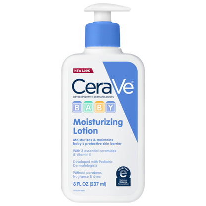 CeraVe Baby Lotion, Baby Skin Moisturizer with Vitamin E & Niacinamide,16oz
