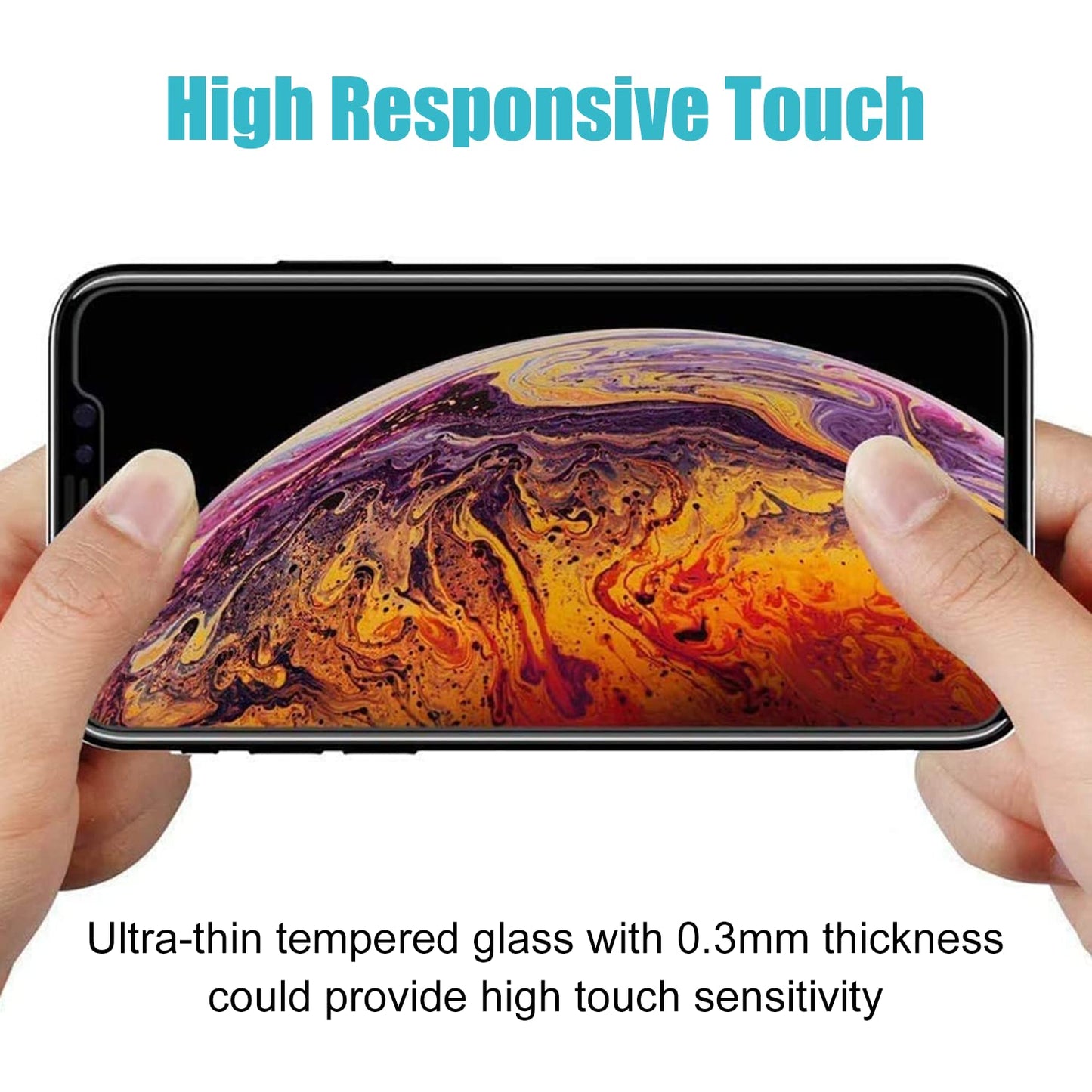 PEHAEL for iPhone 16 Pro Max Privacy Screen Protector+Camera Lens Protector