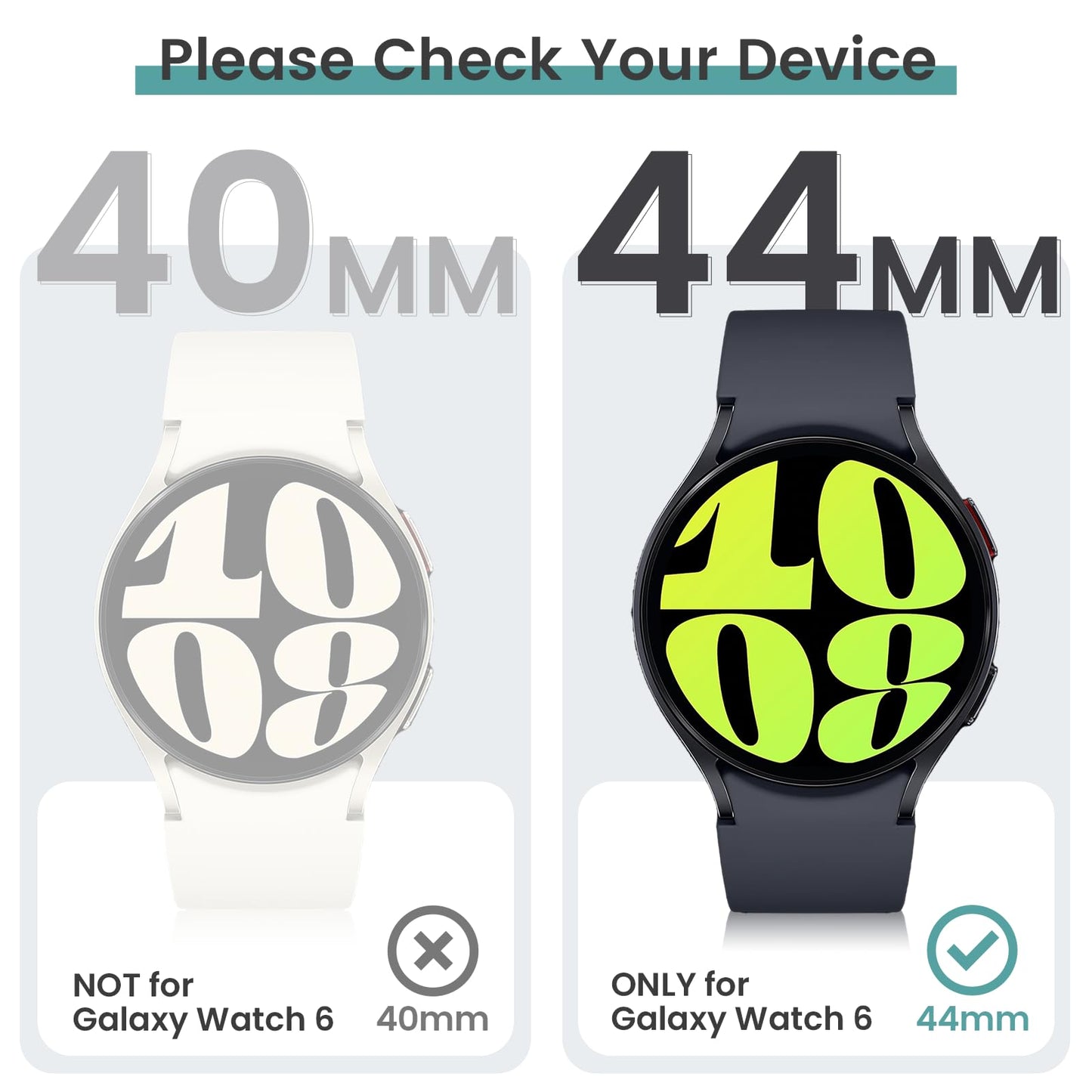 Tensea 5+5PCS for Samsung Galaxy Watch Ultra 47mm Screen Protector Case