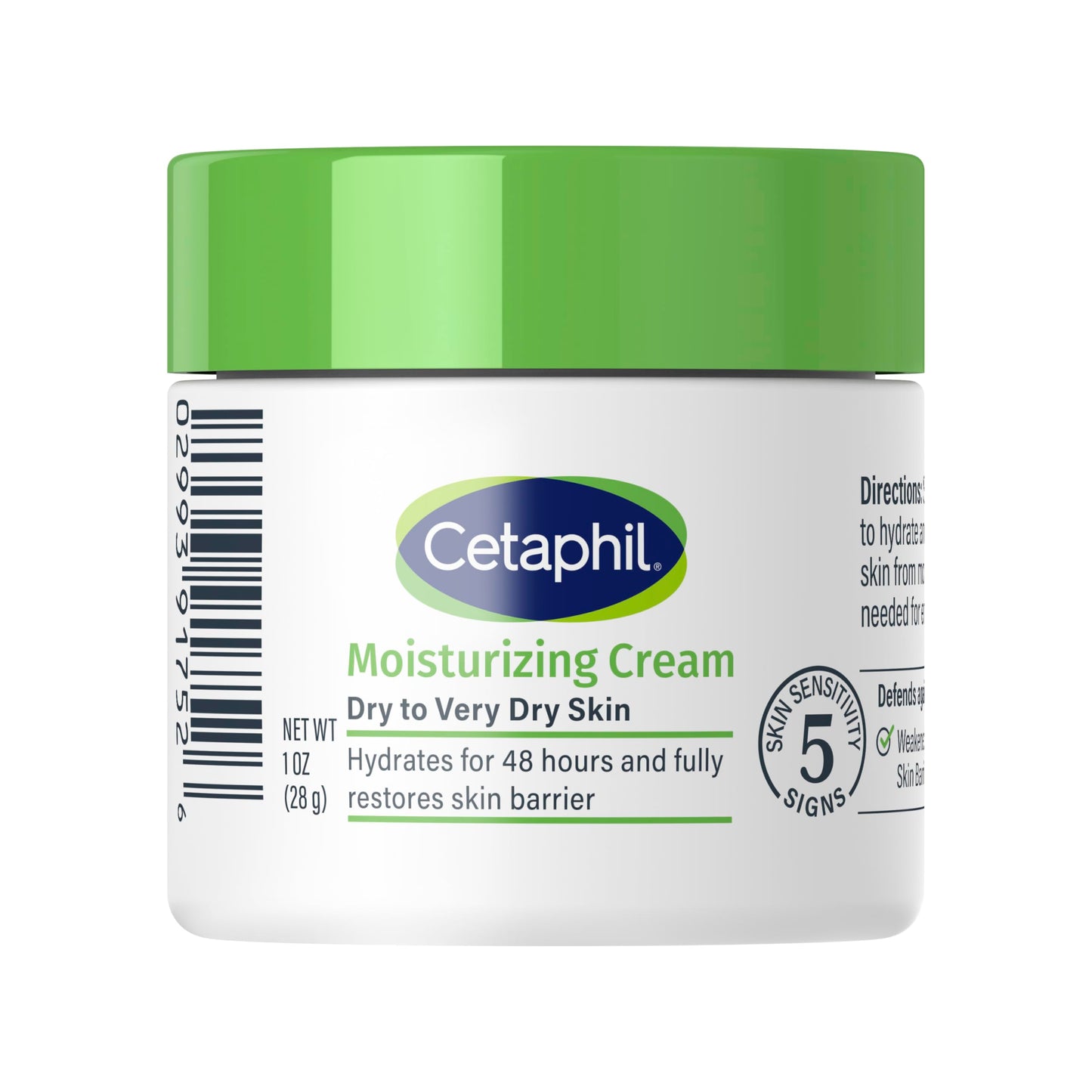 Cetaphil Moisturizing Cream Sensitive Skin, Fragrance Free, 3oz, 3ct