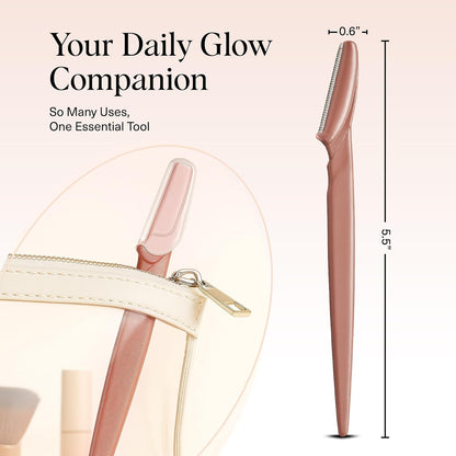 Kitsch Dermaplane Razor for Women Face – Terracotta, 12 pcs