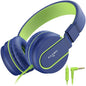 AILIHEN I35 Kids Headphones for School with Mic, 93dB Safe Volume, Orange