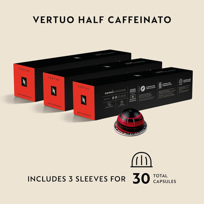 Nespresso Vertuo, Melozio Decaffeinato, 30-Count Espresso Pods