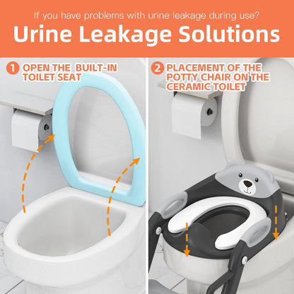 Potty Training Toilet for Toddlers, 2-in-1 Potty Training seat, Anti-Slip
