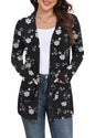 Yincro Women Lightweight Cardigan Long Sleeve Open Front with Pockets S-3XL