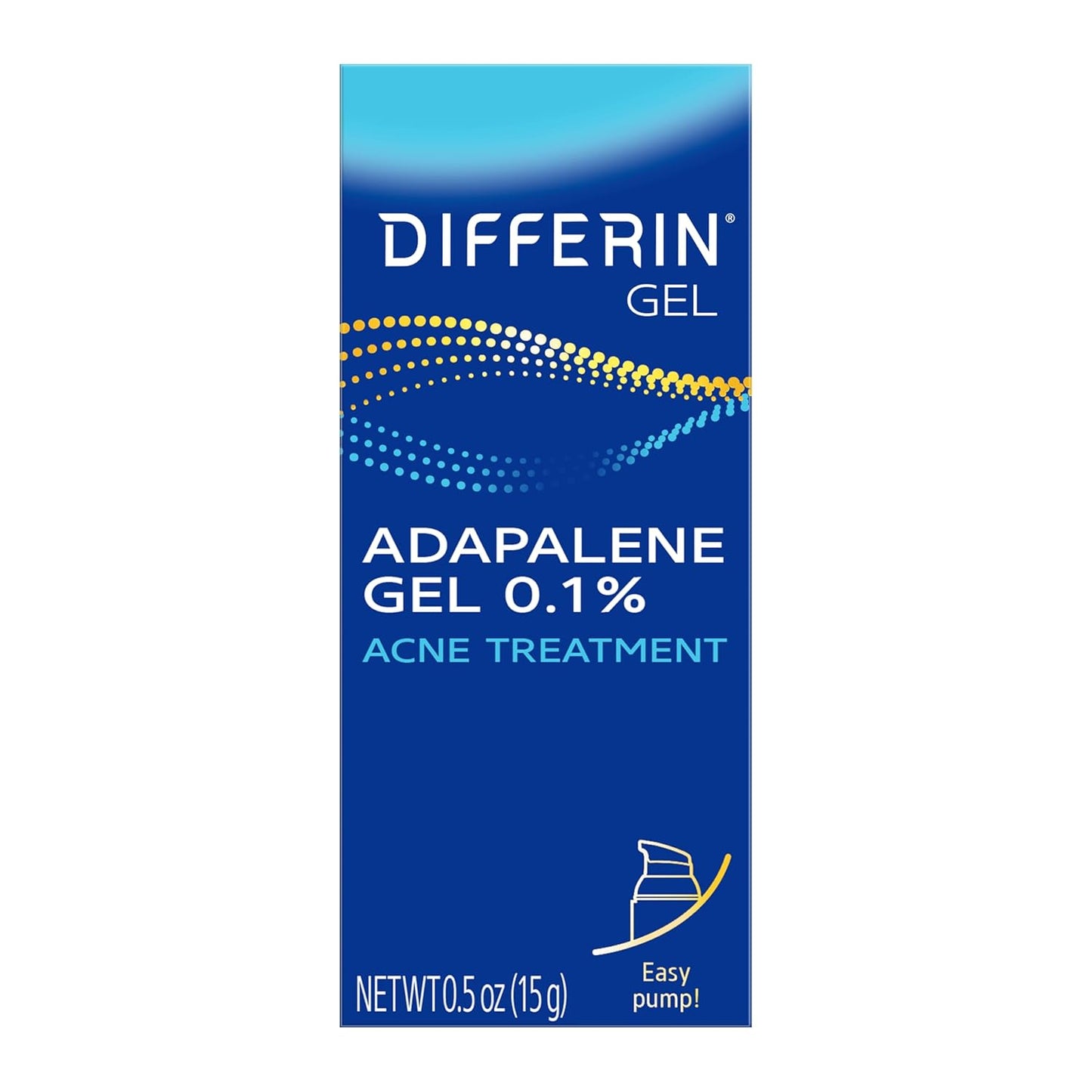 Differin Acne Retinoid Treatment Gel, 0.1% Adapalene, 45g Pump