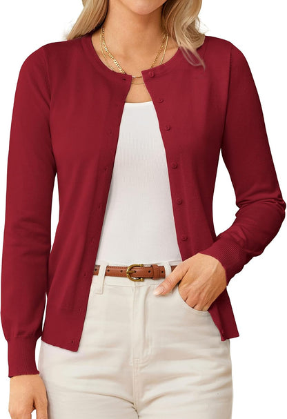 GRACE KARIN Knit Cardigan Sweaters for Women Lightweight Fall Outfits 2026