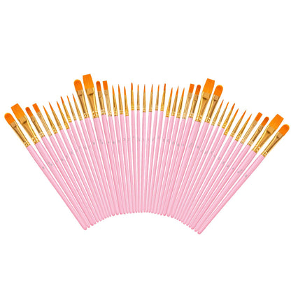 Soucolor Acrylic Paint Brushes Set, 20 Pcs Pointed Tip Artist Paintbrushes