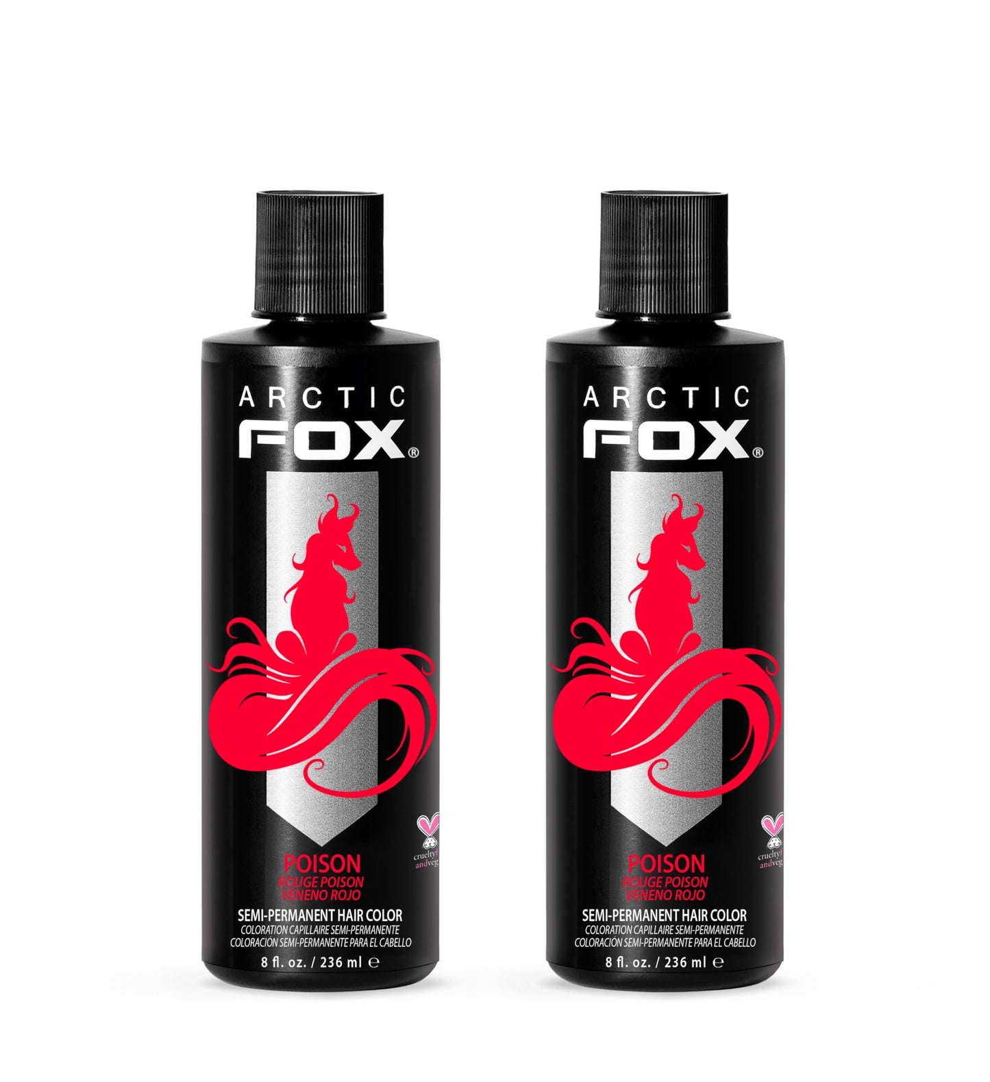 ARCTIC FOX Semi-Permanent Hair Dye - Sunset Orange, Vegan - 2 x 8 oz