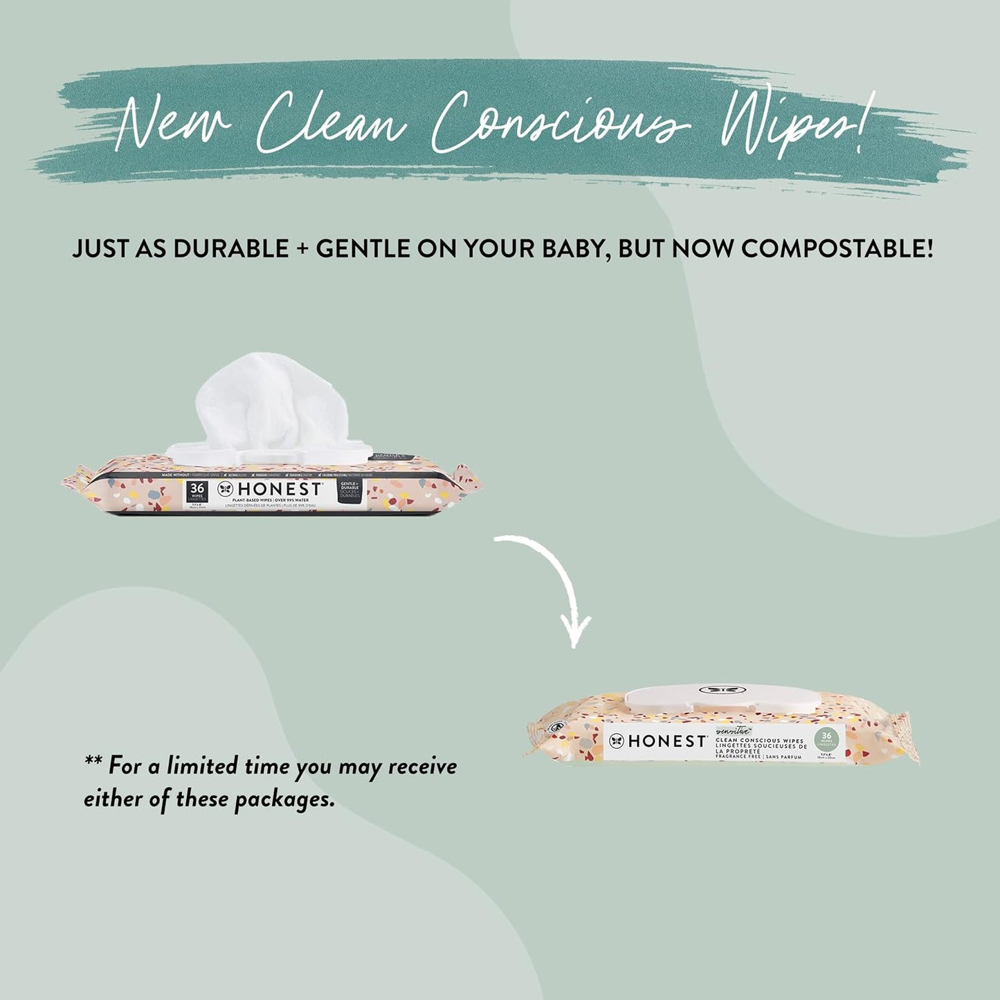 The Honest Company Multi-Use Baby Wipes, Pattern Play, 720 Count