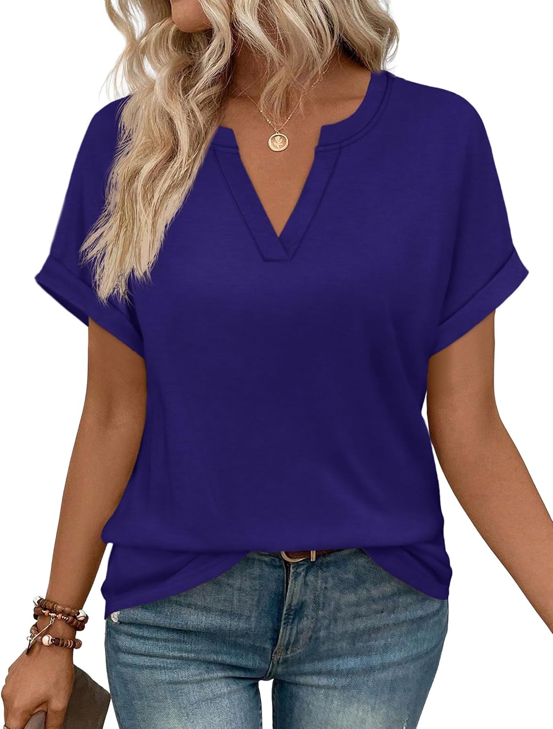 WIHOLL Womens Blouses Spring Tops Short Sleeve Shirts Dressy Casual Summer Vacation Fashion Clothing 2026