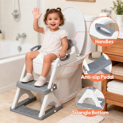 Potty Training Toilet for Toddlers, 2-in-1 Potty Training seat, Anti-Slip