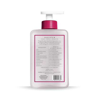 Native Liquid Hand Soap, Toasted Vanilla & Honey Scent, Non-Drying Formula for Soft, Smooth Hands, Made with Plant-Based Cleansers, Sulfate & Paraben Free, 13 oz Bottle