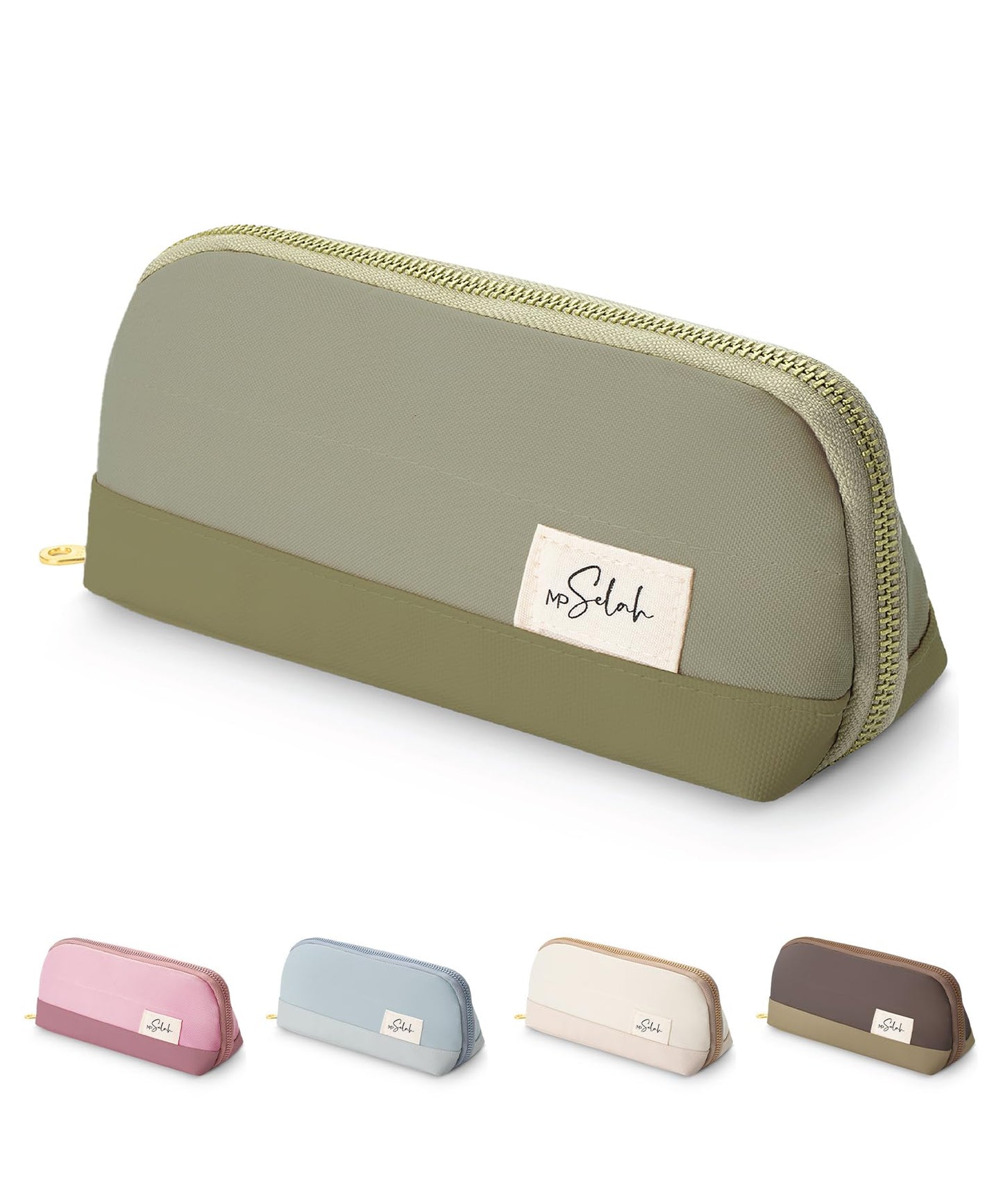 Mr. Pen- Wide-Opening Pencil Case, Triangle Design