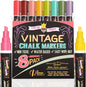CHALKY CROWN Liquid Chalk Markers - Bold Chalkboard Markers - 8 Pack, 6mm