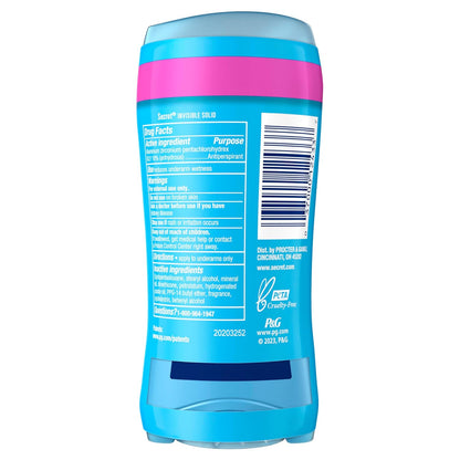 Secret Anti-Perspirant Deodorant Invisible Solid Powder Fresh Twin Pack 5.20 oz