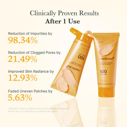 medicube Facial Cleanser Turmeric Capsule Foam Cleanser