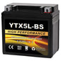 YTX14AH-BS 12V 12Ah Motorcycle Battery, 220CCA Rechargeable Maintenance Free Sealed AGM Battery, Powersport Replacement for ATV, UTV, Scooter