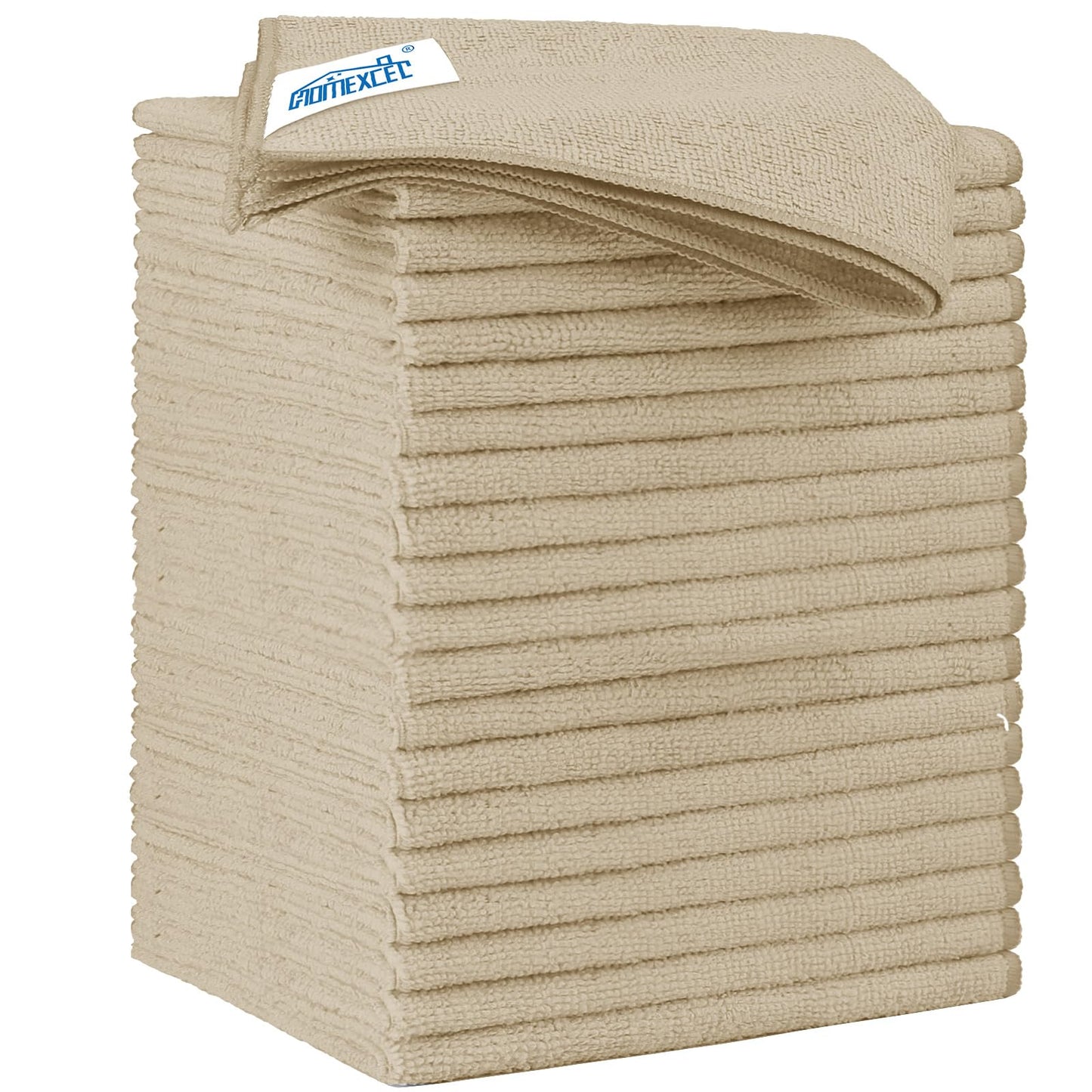 HOMEXCEL Microfiber Cleaning Cloth 12 Pack, 12.5 x 12.5 inch Microfiber Towels for Cars, Ultra Absorbent Washing Cloth, Lint Free Streak Free Cleaning Rags for Car, Kitchen, and Window (Grey)