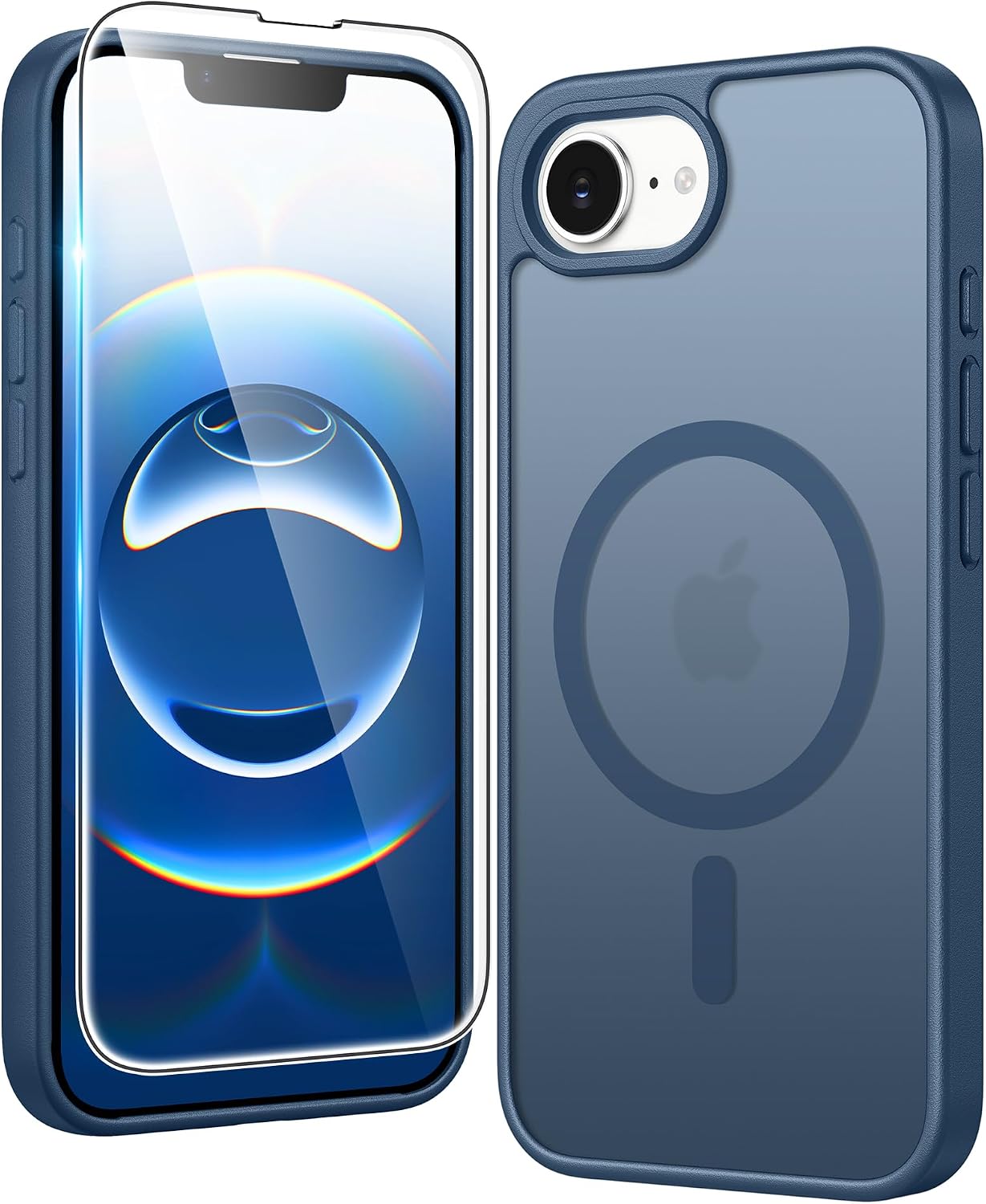 FNTCASE for iPhone 17 Pro Case Clear Magnetic with Screen Protector