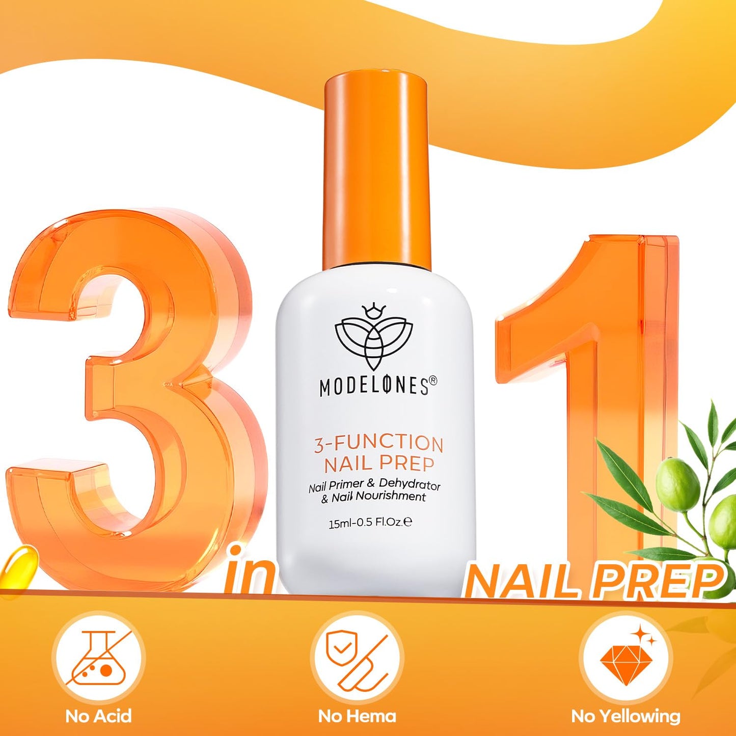 modelones Gel Top Base Coat Set 15ml 2026 Upgrade No Wipe Super Shine